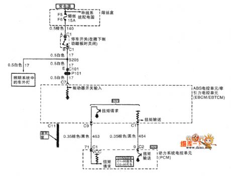 The ABS pulling over switch and torque circuit of Shanghai GM Buick-MPV (GL8)