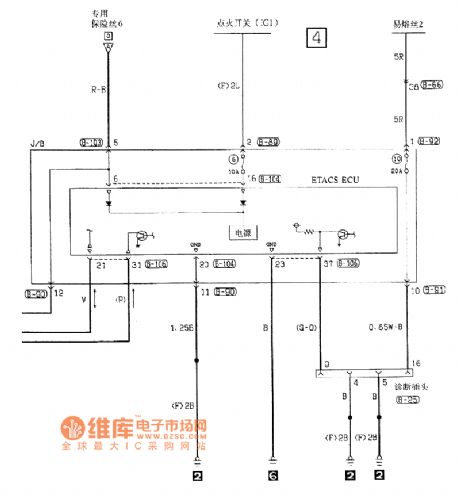 Southeast Ling Sheng tail lamp,position lamp and license lamp electric system circuit