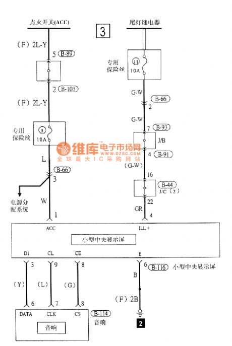 Southeast Ling Sheng audio(small central screen) electric system circuit