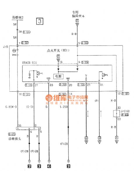 Southeast Ling Sheng head lamp electric system circuit