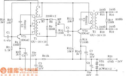 800Hz Signal Generator Circuit
