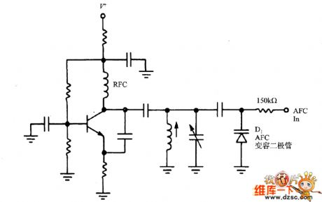 AFC varactor diode circuit diagram in this oscillator