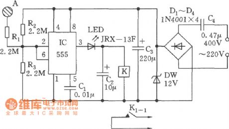 Finger Touch Induction Switch Circuit