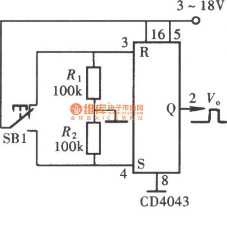Jitter Buffer Switch(CD4011,CD4043) Circuit Composed of Gate Circuit