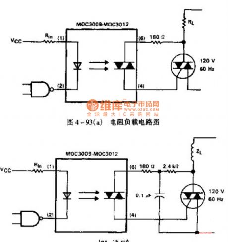 The photocoupler with load circuit