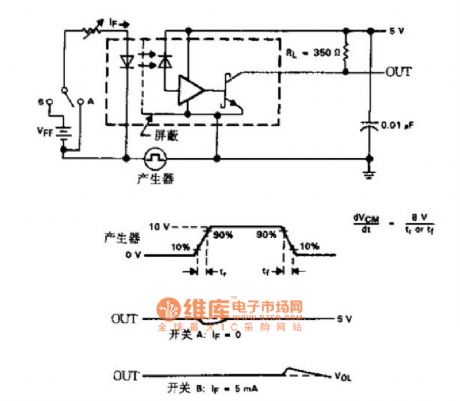 The dual-channel photocoupler-optoisolator anti-interference circuit