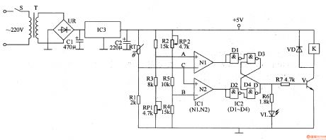 The ordinary pressure boiler temperature auto controller