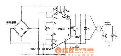 The bridge sensor over-voltage wave protection circuit