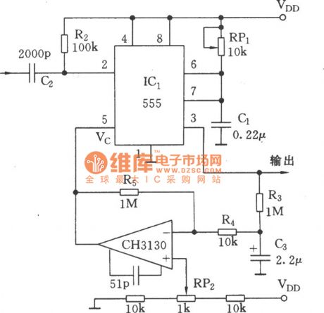 The single stable circuit with changeable width