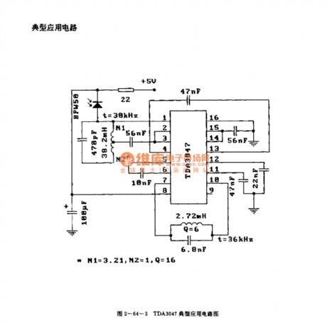 (TV) infrared remote control receiving circuit