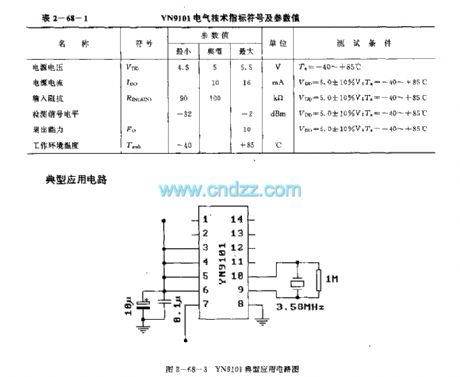 YN9101 general remote control receiving circuit (dual-tone multi-frequency signal receiving circuit)