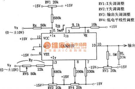 Multiplying Circuit Composed of CA309