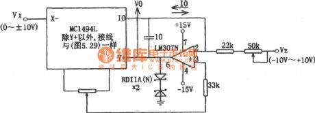 Division Circuit Composed of MC1494 and LM307