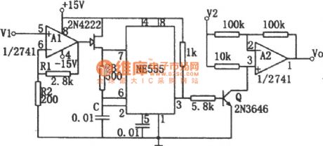 Division Circuit Composed of NE555
