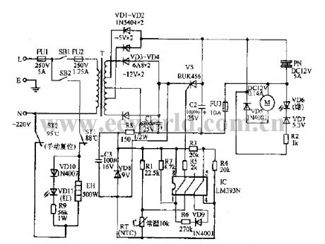 Drinking fountain circuit diagram 01