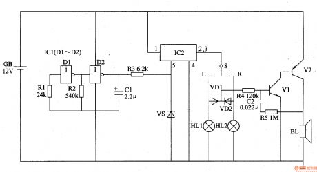 The automobile steering alarm (5)