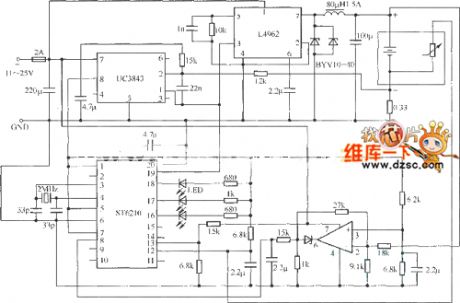 ST6210 battery charger circuit