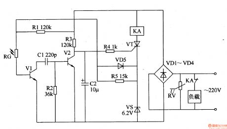 The light control approaching switch circuit