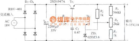 Transistor regulator