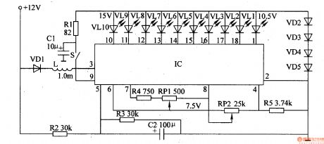 The LED car voltmeter (1)
