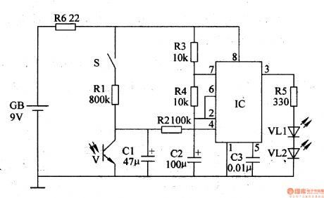 The bicycle night flashing tail lamp