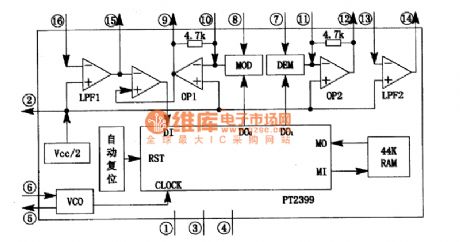 PT2399 Digital Reverb Processing Integrated Circuit