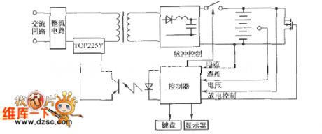 Intelligent charging system schematic block circuit