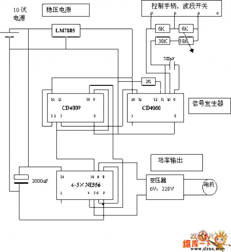 The making circuit of the small power synchronous motor governor