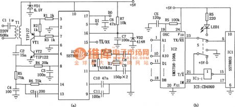 SST8803,UM3758-108A data transmission modulation and demodulator circuit