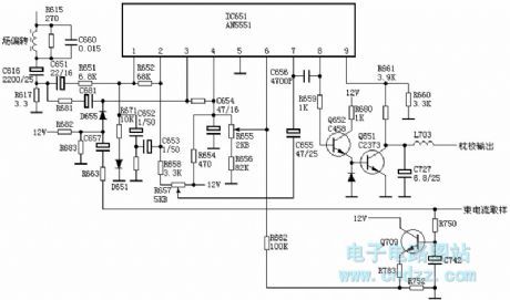 Hitachi CMT2988 pincushion correction circuit