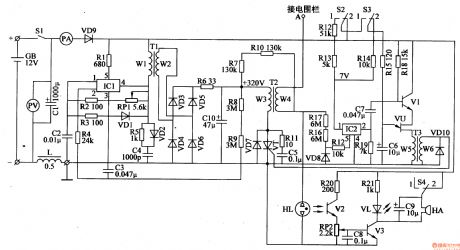 Electric fence control circuit 8