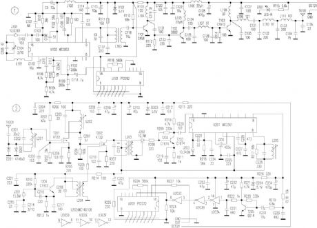 Distant range remote control coding and decoding transmitting and receiving component circuits