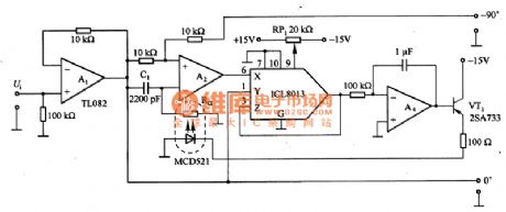 Automatic trace phase shifting 90 circuit diagram