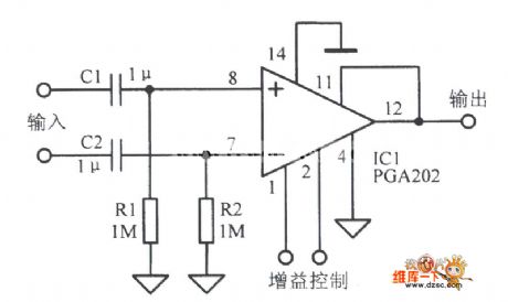AC-Coupled Differential Amplification Principle Circuit