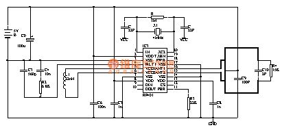 radio frequency chip RF401 and constituted high credibility remote control circuit