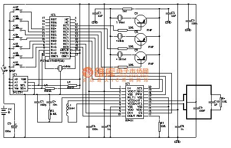 radio frequency chip RF401 and constituted high credibility remote control circuit