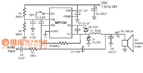 A digital power amplifier circuit diagram