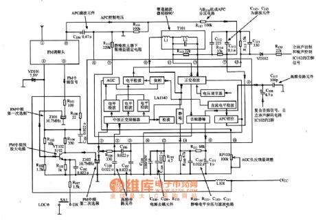 LA1140 IC Internal Diagram Circuit And Typical Application Circuit