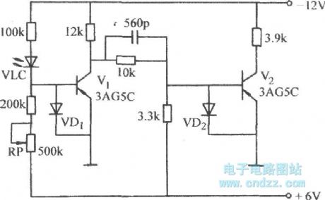 The two stage phase inverter circuit with diode protection
