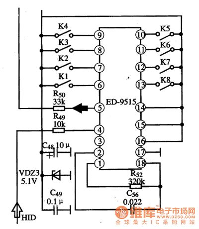 ED-9515 Coding Integrated Circuit