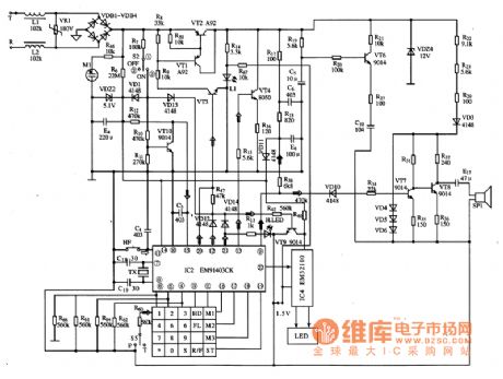 EM91403CK Communication Single-Chip Micro-Computer Integrated Circuit