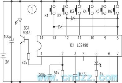 6-way infrared remoter controller circuit without no debugging