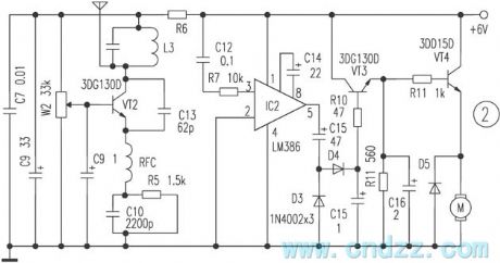 wireless proportion motor remote controller circuit