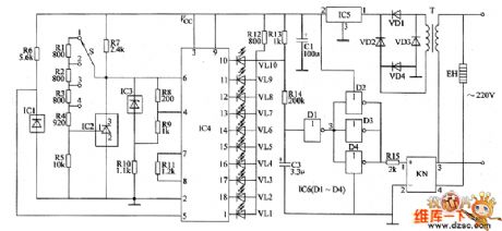 the controller circuit of the temperature(10)