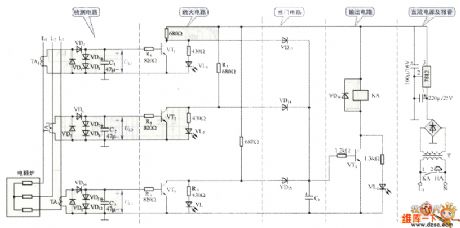 sound and light of resistance furnace alarming circuit