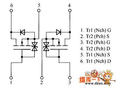 QS6M3 internal circuit