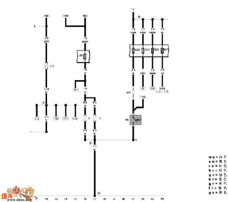 FAW-Volkswagen Jetta 2005 model car maintenance information circuit