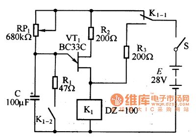 Unijunction transistor delay circuit