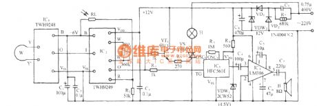 The demon daming curse audio circuit of scan detection type