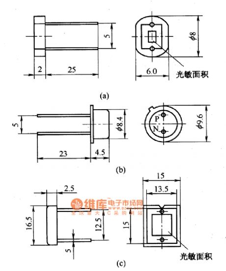 2CR series silicon blue-ray battery appearance circuit